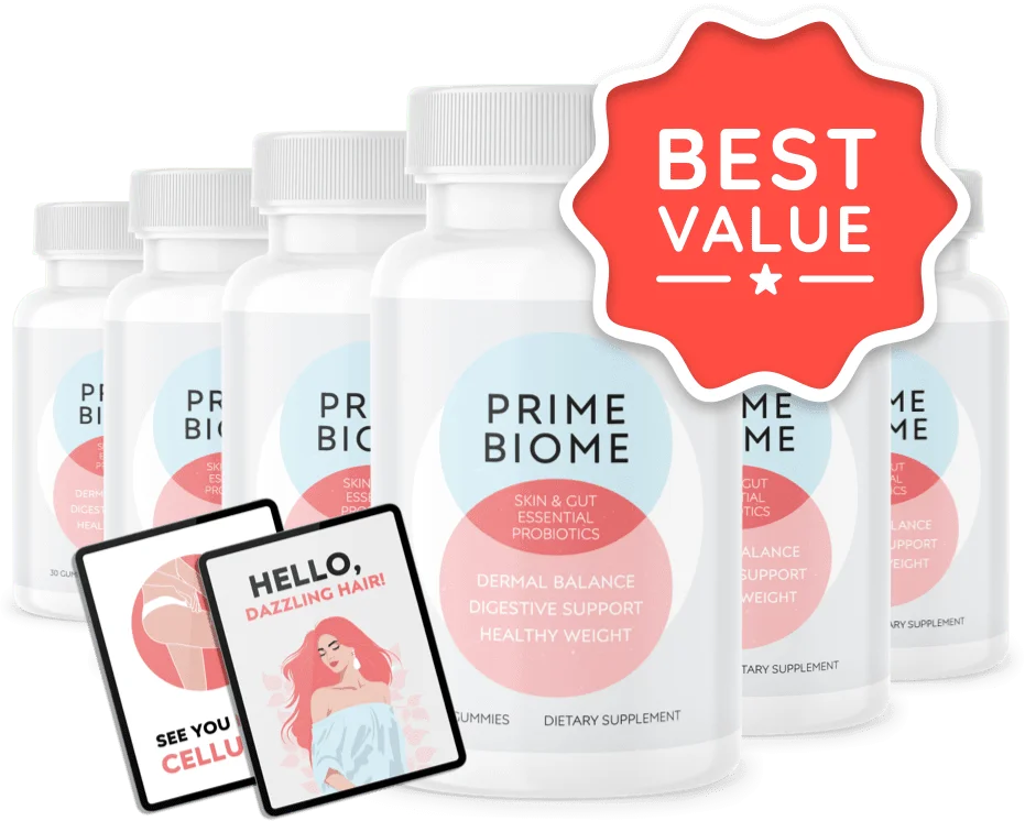Prime Biome Probiotic Gummies for Gut & Skin Health