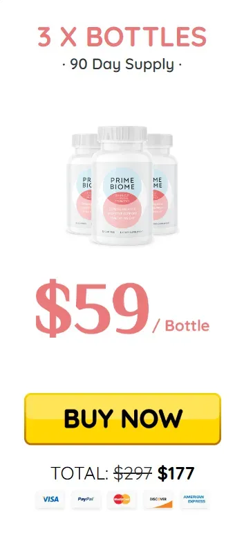 Prime Biome 3 Bottle at $59
