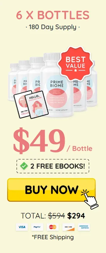 Prime Biome 6 Bottle at $49